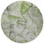 8' Round Green Round Abstract Washable Non Skid Indoor Outdoor Area Rug Transitional Style - Green Color