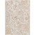 8' X 10' Coral Ivory And Peach Paisley Washable Indoor Outdoor Area Rug