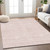 9' X 12' Pink And Gray Geometric Washable Indoor Outdoor Area Rug