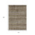 10' X 14' Brown Denim Blue And Beige Southwestern Washable Indoor Outdoor Area Rug