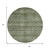 8' Olive Green Gray And Fern Green Round Southwestern Washable Indoor Outdoor Area Rug