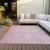 8' X 10' Pink And Ivory Abstract Washable Indoor Outdoor Area Rug - Pink, Ivory