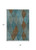 8' X 10' Teal Blue Aqua And Brown Argyle Washable Indoor Outdoor Area Rug