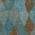 8' X 10' Teal Blue Aqua And Brown Argyle Washable Indoor Outdoor Area Rug