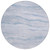 8' Sky Blue Round Striped Washable Indoor Outdoor Area Rug