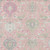 8' X 10' Pink Ivory And Gray Damask Washable Indoor Outdoor Area Rug
