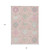 8' X 10' Pink Ivory And Gray Damask Washable Indoor Outdoor Area Rug