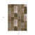 8' X 10' Brown And Ivory Patchwork Washable Indoor Outdoor Area Rug
