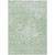 9' X 12' Mint Green And Ivory Abstract Washable Indoor Outdoor Area Rug