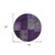 8' Eggplant Purple And Lilac Round Patchwork Washable Indoor Outdoor Area Rug