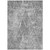 8' X 10' Pewter Charcoal And Ivory Geometric Washable Indoor Outdoor Area Rug