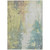 8' X 10' Pale Aqua And Ivory Abstract Washable Indoor Outdoor Area Rug