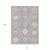 10' X 14' Lavender Gold And Green Damask Washable Indoor Outdoor Area Rug