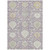 10' X 14' Lavender Gold And Green Damask Washable Indoor Outdoor Area Rug