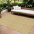 10' X 14' Gold And Ivory Geometric Washable Indoor Outdoor Area Rug - 608219009489