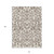 10' X 14' Taupe And Ivory Floral Washable Indoor Outdoor Area Rug - Taupe, Ivory