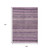 9' X 12' Plum And Lilac Striped Washable Indoor Outdoor Area Rug