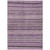 9' X 12' Plum And Lilac Striped Washable Indoor Outdoor Area Rug