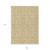 9' X 12' Gold And Ivory Geometric Washable Indoor Outdoor Area Rug - 608219323431