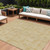 9' X 12' Gold And Ivory Geometric Washable Indoor Outdoor Area Rug - 608219323431