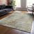 10' X 14' Taupe Beige And Brown Abstract Washable Indoor Outdoor Area Rug Transitional Style - Taupe, Beige, Brown Color