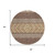 8' Brown Wheat And Copper Round Southwestern Washable Indoor Outdoor Area Rug