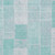 10' X 14' Aqua Teal Blue And Silver Patchwork Washable Indoor Outdoor Area Rug