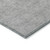 8' Gray And Ivory Round Geometric Washable Indoor Outdoor Area Rug Transitional Style - Gray, Ivory Color
