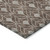 10' X 14' Chocolate And Beige Geometric Washable Indoor Outdoor Area Rug - Chocolate, Beige