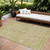 8' X 10' Tan And Beige Floral Washable Indoor Outdoor Area Rug