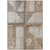 10' X 14' Copper And Gray Geometric Washable Indoor Outdoor Area Rug