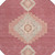 8' Blush Gray And Beige Round Oriental Washable Indoor Outdoor Area Rug
