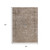 8' X 10' Brown And Beige Abstract Washable Indoor Outdoor Area Rug - 880016744262
