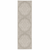 2' X 7' Gray and Ivory Oriental Stain Resistant Indoor Outdoor Area Rug