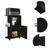 Black 24" Rolling Kitchen Cart With Storage