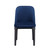 Blue and Black Upholstered Velvet Dining Side Chair