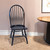 Black Wood Windsor Back Dining Side Chair
