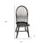 Black Wood Windsor Back Dining Side Chair