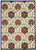 10' X 13' Blue Floral Non Skid Indoor Outdoor Area Rug
