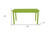 60" Chartreuse Solid Wood Dining Table