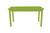 60" Chartreuse Solid Wood Dining Table