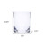 Set of Four Clear Tritan Plastic Stemless Whiskey Glass