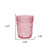 Set of Four Pink Paisley Acrylic Stemless Whiskey Glasses