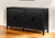 60" Black Distressed Sideboard with Four Doors