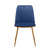 Blue And Gold Upholstered Velvet Dining Side Chair
