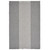 19" Set of Four Gray And White Striped Cotton Placemats