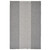 19" Set of Four Gray And White Striped Cotton Placemats
