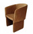 Burnt Umber Upholstered Velvet Dining Arm Chair