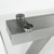 103" Clear and Silver Glass and Steel Extendable Dining Table