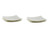 White Six Piece Square Bone China Service For Six Salad Plate Set